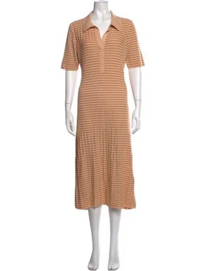 Pre-owned Joseph Merino Wool Midi Length Dress In Pink