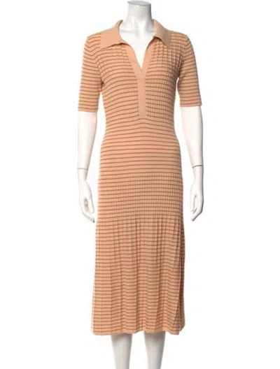 Pre-owned Joseph Merino Wool Midi Length Dress In Pink