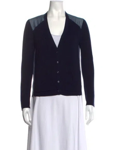 Pre-owned Joseph Merino Wool Patterned Sweater In Blue