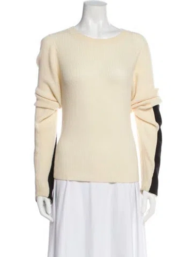 Pre-owned Joseph Merino Wool Patterned Sweater In Neutral
