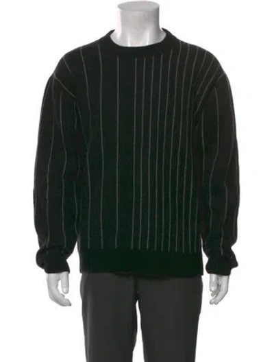 Pre-owned Joseph Merino Wool Striped Pullover In Black