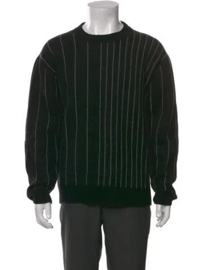 Pre-owned Joseph Merino Wool Striped Pullover In Black