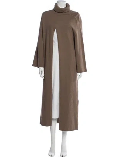 Pre-owned Joseph Merino Wool Turtleneck Sweater In Brown
