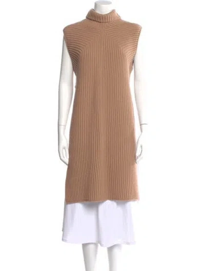 Pre-owned Joseph Merino Wool Turtleneck Sweater In Neutral