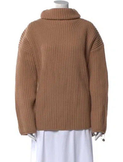 Pre-owned Joseph Merino Wool Turtleneck Sweater In Neutral