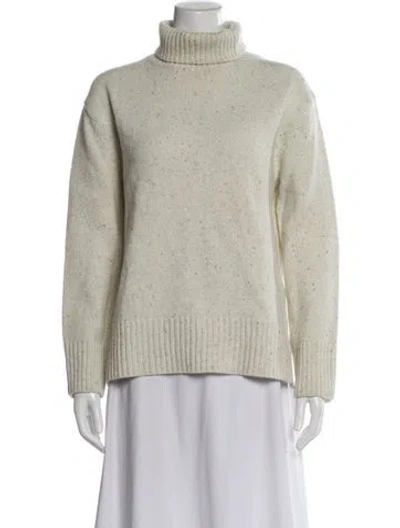 Pre-owned Joseph Merino Wool Turtleneck Sweater In Neutral