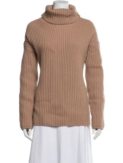 Pre-owned Joseph Merino Wool Turtleneck Sweater In Pink