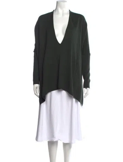 Pre-owned Joseph Merino Wool V-neck Sweater In Gray