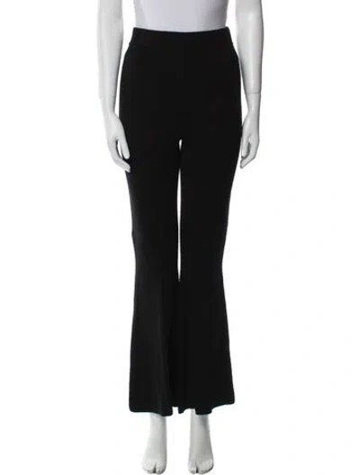 Pre-owned Joseph Merino Wool Wide Leg Pants In Black