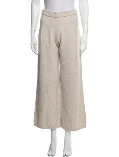 Pre-owned Joseph Merino Wool Wide Leg Pants In Grey