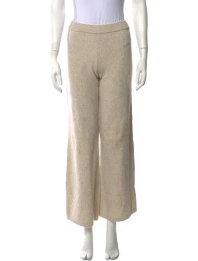 Pre-owned Joseph Merino Wool Wide Leg Pants In Neutrals
