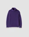 Joseph Meslay Brushed Alpaca Jumper In Purple