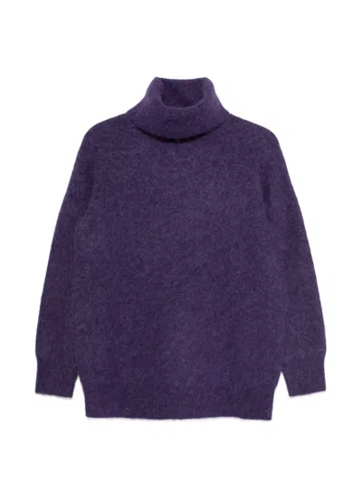 Joseph Meslay Roll-neck Sweater In Purple
