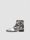 Joseph Metallic Leather Ankle Boots In Gold