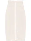 Joseph Micro-stripe Knit Skirt In Neutrals