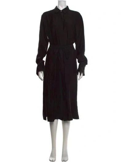Pre-owned Joseph Midi Length Dress In Black