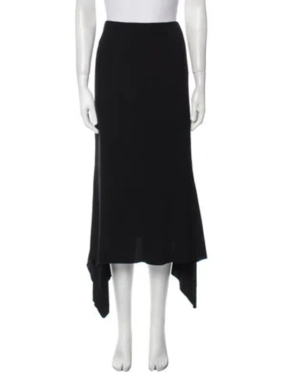 Pre-owned Joseph Midi Length Skirt In Black
