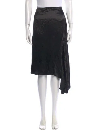 Pre-owned Joseph Midi Length Skirt In Black