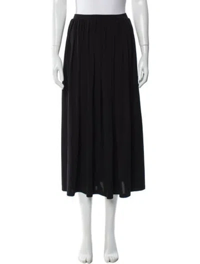 Pre-owned Joseph Midi Length Skirt In Black