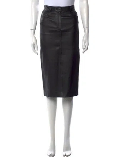 Pre-owned Joseph Midi Length Skirt In Black