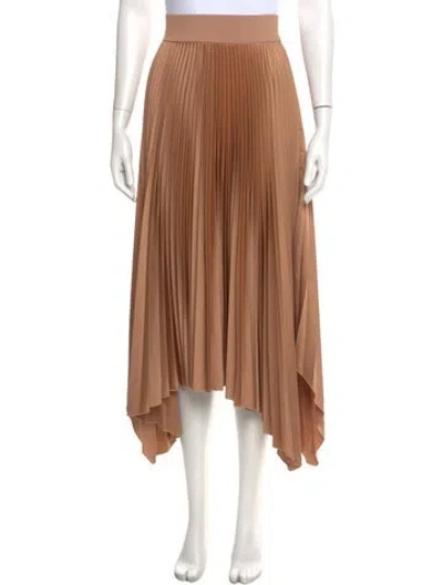Pre-owned Joseph Midi Length Skirt In Brown