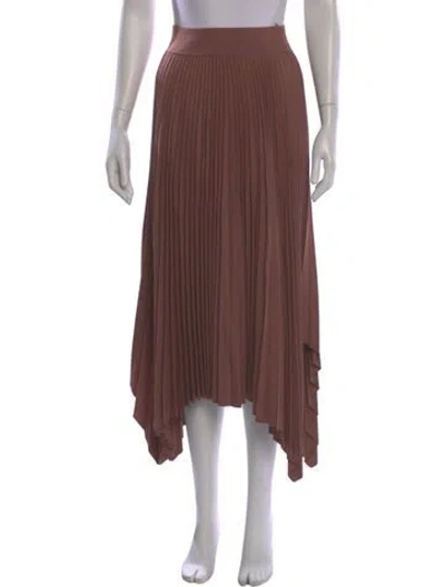 Pre-owned Joseph Midi Length Skirt In Brown