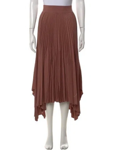 Pre-owned Joseph Midi Length Skirt In Brown/neutrals