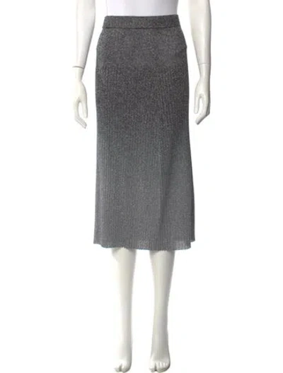 Pre-owned Joseph Midi Length Skirt In Gray
