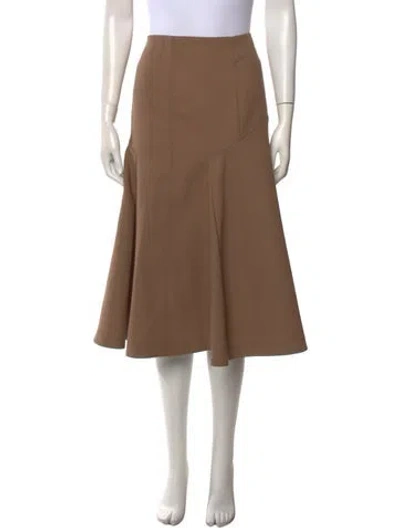 Pre-owned Joseph Midi Length Skirt In Neutral
