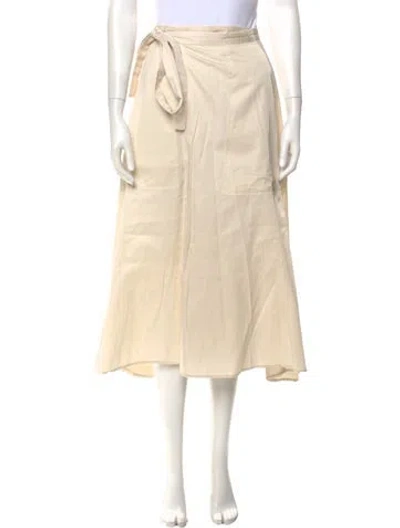 Pre-owned Joseph Midi Length Skirt In Neutral