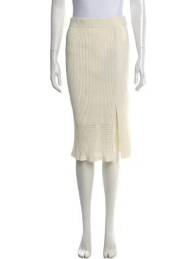 Pre-owned Joseph Midi Length Skirt In Neutral