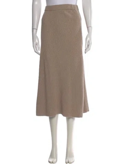 Pre-owned Joseph Midi Length Skirt In Neutral