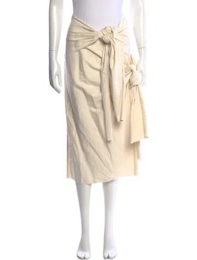 Pre-owned Joseph Midi Length Skirt In Neutrals