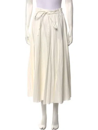 Pre-owned Joseph Midi Length Skirt W/ Tags In White