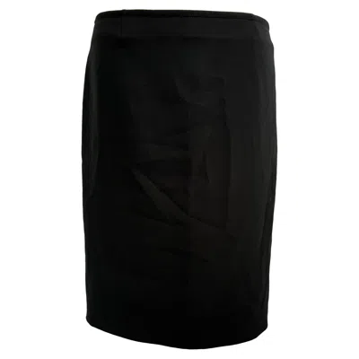 Joseph Midi Pencil Skirt In Black Polyester