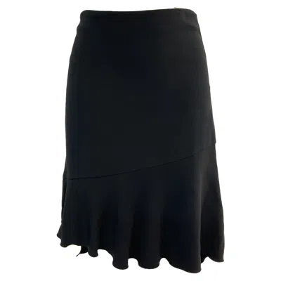 Joseph Midi Skirt In Black Viscose