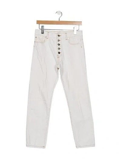 Pre-owned Joseph Mid-rise Straight Leg Jeans In White