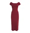 Joseph Milano-knit Foin Compact Maxi Dress In Red