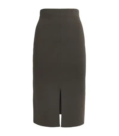 Joseph Milano-knit Safir Midi Skirt In Green