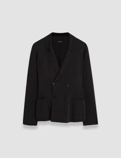 Joseph Milano Knit Stretch Jacket In Black