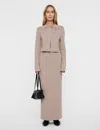 Joseph Milano Knit Stretch Skirt In Gray