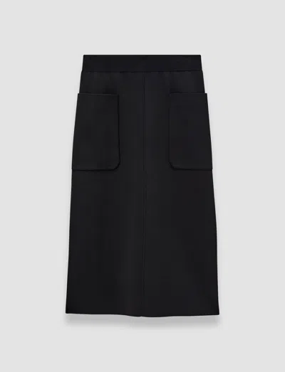 Joseph Milano Knit Stretch Skirt In Black