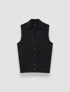 Joseph Womens Black Milano Sleeveless Stretch-knitted Vest In Black