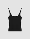 Joseph Womens Black Milano Square-neck Stretch-knit Vest In Black
