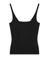 Joseph Womens Black Milano Square-neck Stretch-knit Vest In Black