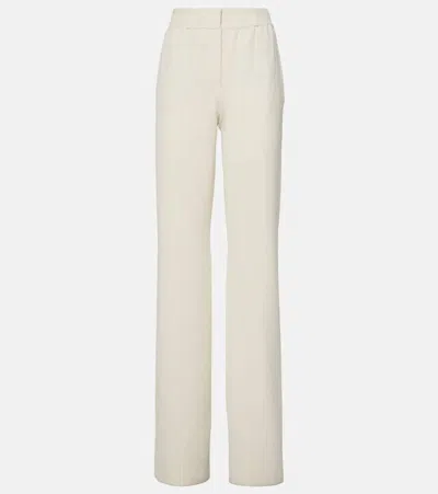 Joseph Milano Mid-rise Straight Trousers In White