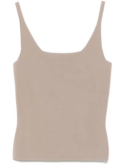 Joseph Milano Tank Top In Neutrals