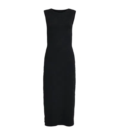 Joseph Milano-knit Jacquard Orosia Midi Dress In Black