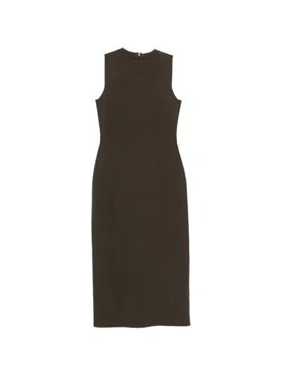 Joseph Mille Panelled Midi Dress In Brown