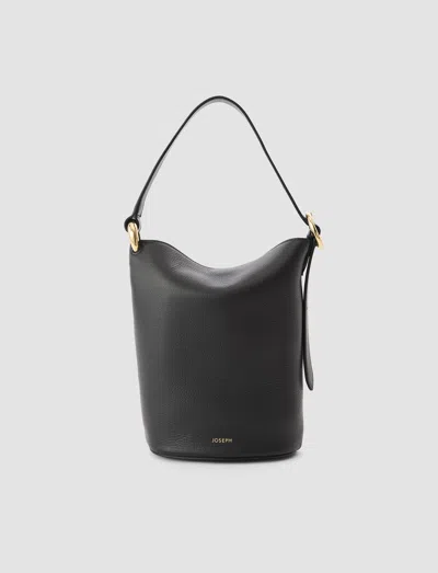 Joseph Mini Bucket Leather Bag In Black